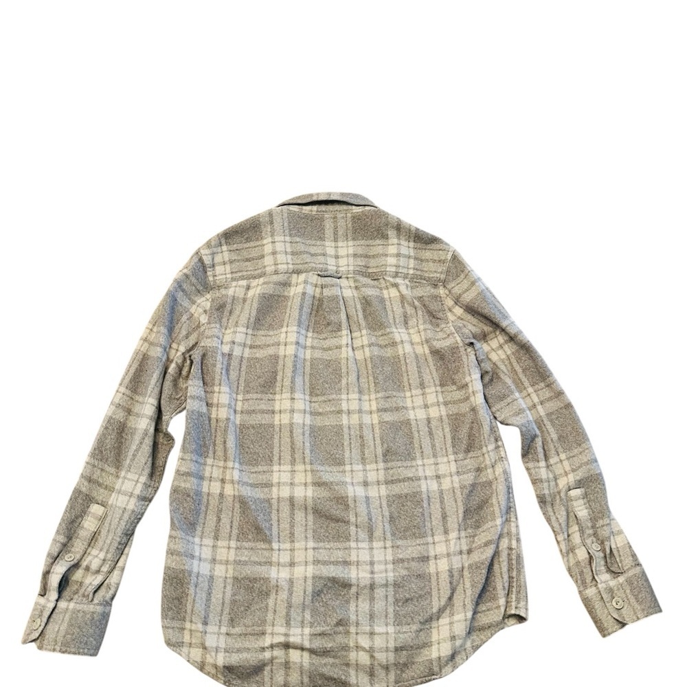 Roots Gray Plaid Button-Down Shirt Men’s Small - Picture 2 of 10
